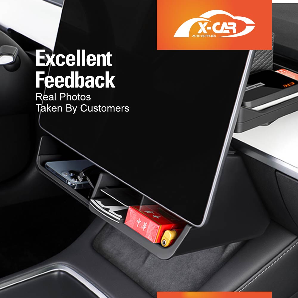 Under Screen Storage Tray Tesla Model 3 Model Y Accessories | X-CAR