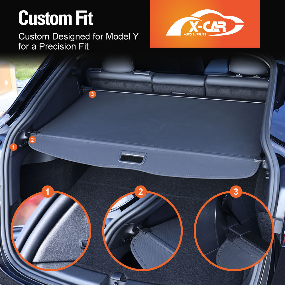 Tesla Model Y Retractable Cargo Cover 2022-2023 Accessories Car Trunk ...
