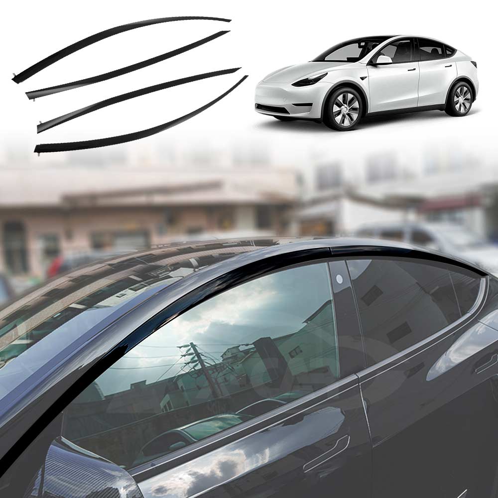 Tesla Model Y 2022-2025 WeatherShields Car Wind Deflectors Window Sun ...