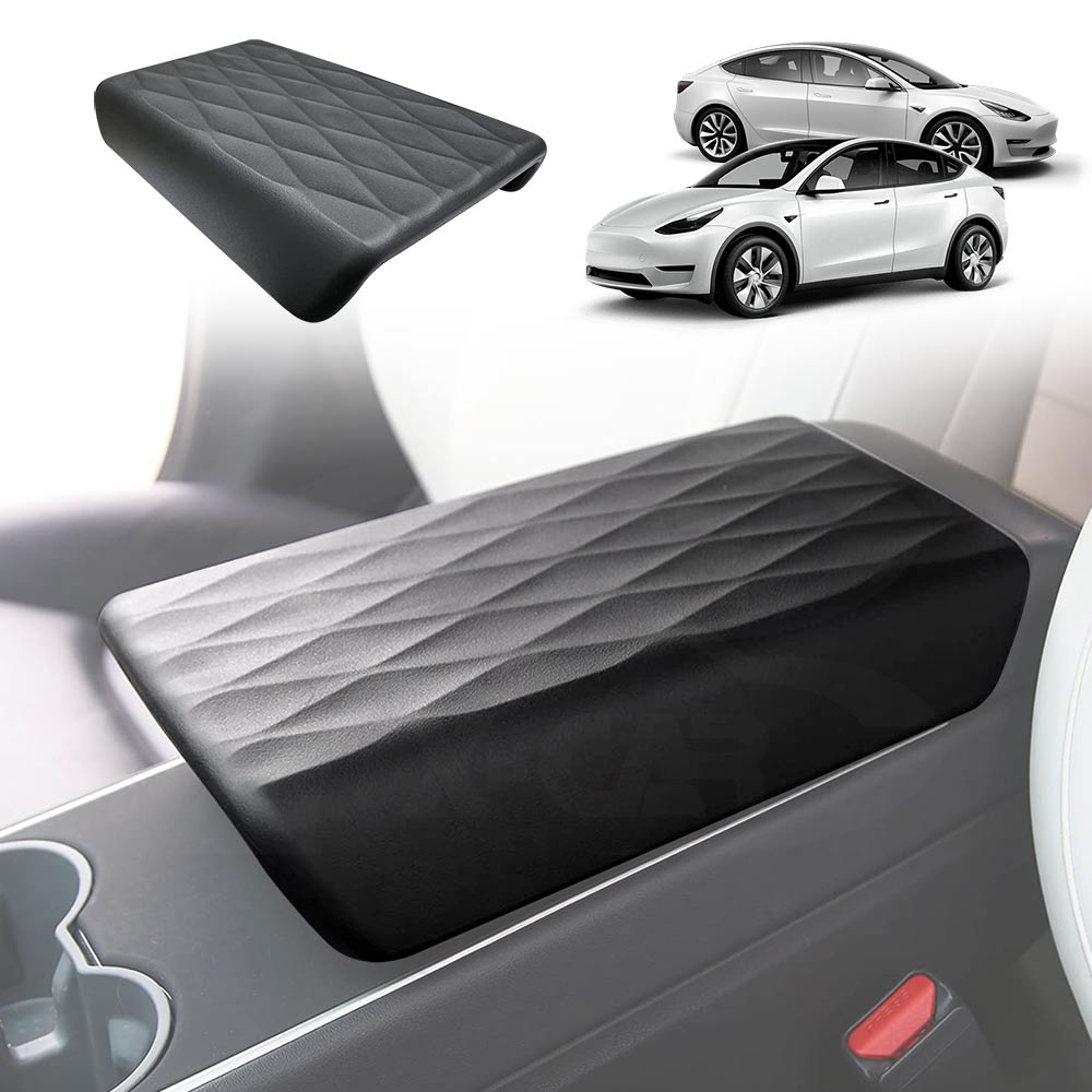 Center Console Armrest Pad Cover for Tesla Model 3 2017-2023 and Model Y 2021-2025
