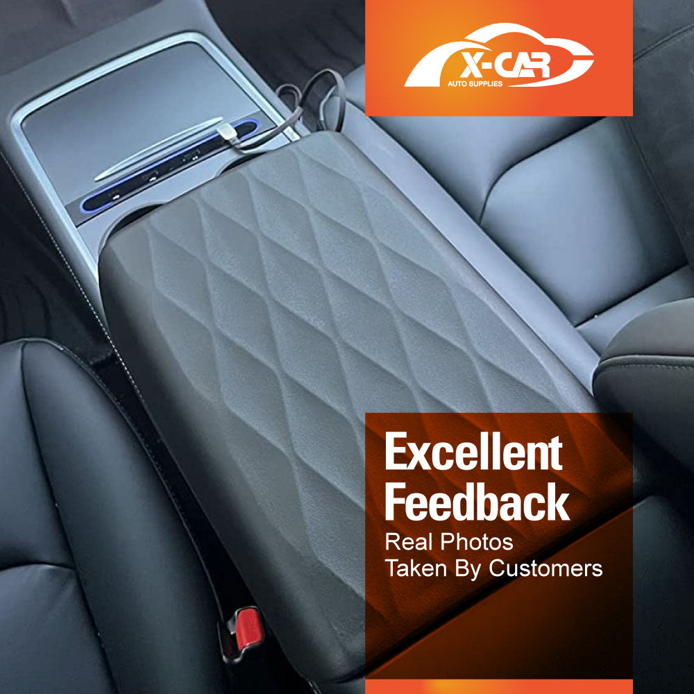 Center Console Armrest Pad Cover for Tesla Model 3 2017-2023 and Model Y 2021-2025
