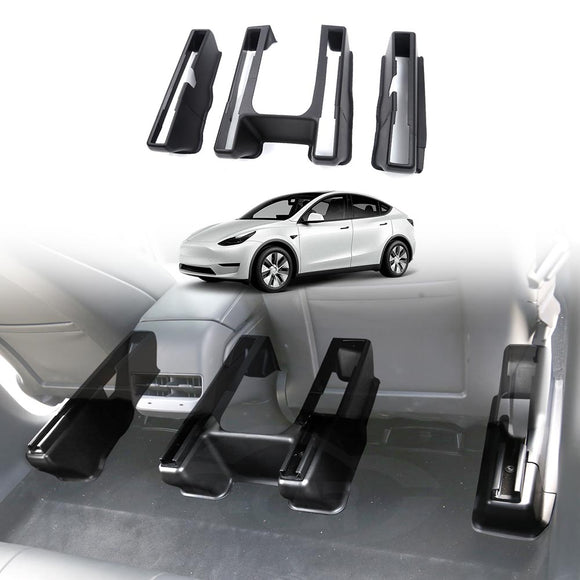 Tesla Model Y 2022-2025 Seat Slide Rail Anti-Kick Guards Protector Covers