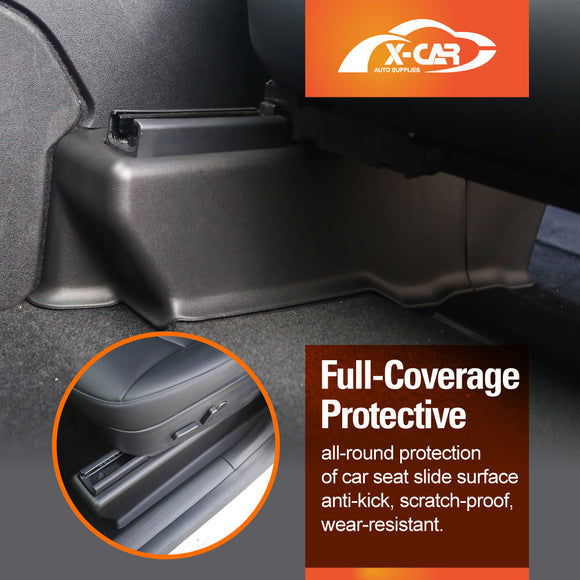 Tesla Model Y 2022-2025 Seat Slide Rail Anti-Kick Guards Protector Covers