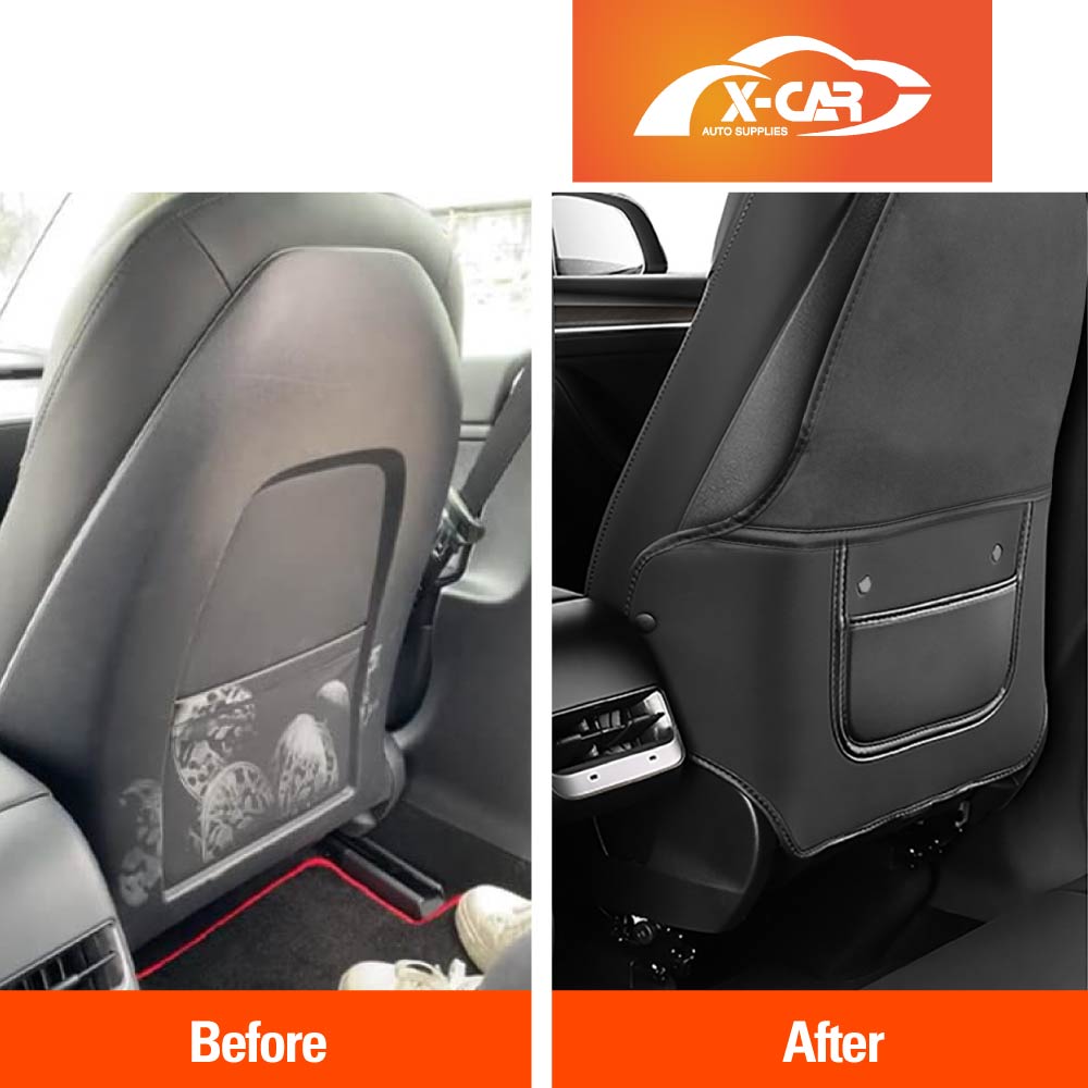 2Pcs Tesla Model Y / Model 3 Seat Back Kick Mats - 0