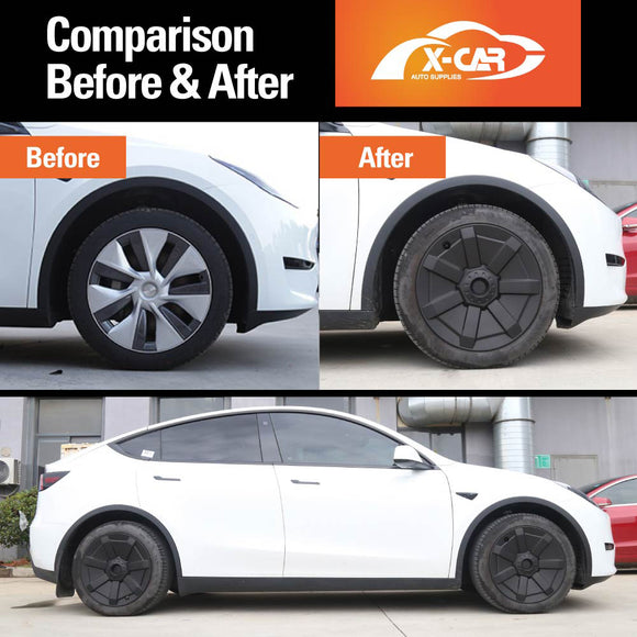 Tesla Model Y 2021-2025 19" Wheel Protector Cover Hub Caps