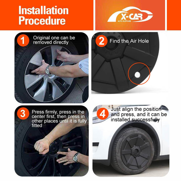 Tesla Model Y 2021-2025 19" Wheel Protector Cover Hub Caps