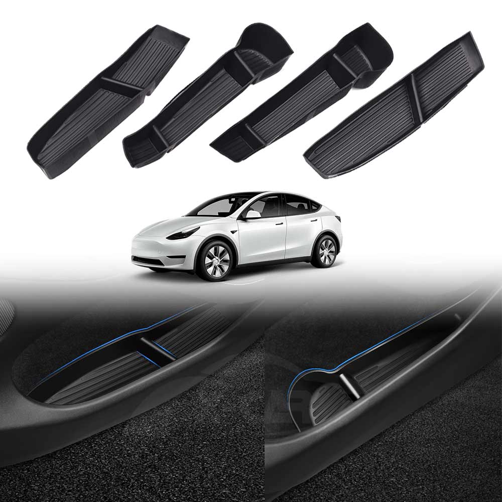 Tesla Rear Window Storage Tesla Model Y 2022-2025 Door Side Storage Box Tray Organizer ...