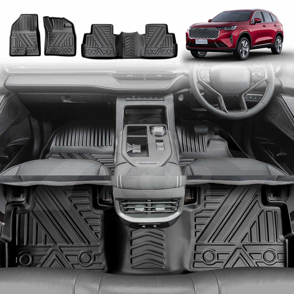 3D Floor Mats for Haval H6 / H6 GT / Hybrid 2021-2025 All-Weather Liners