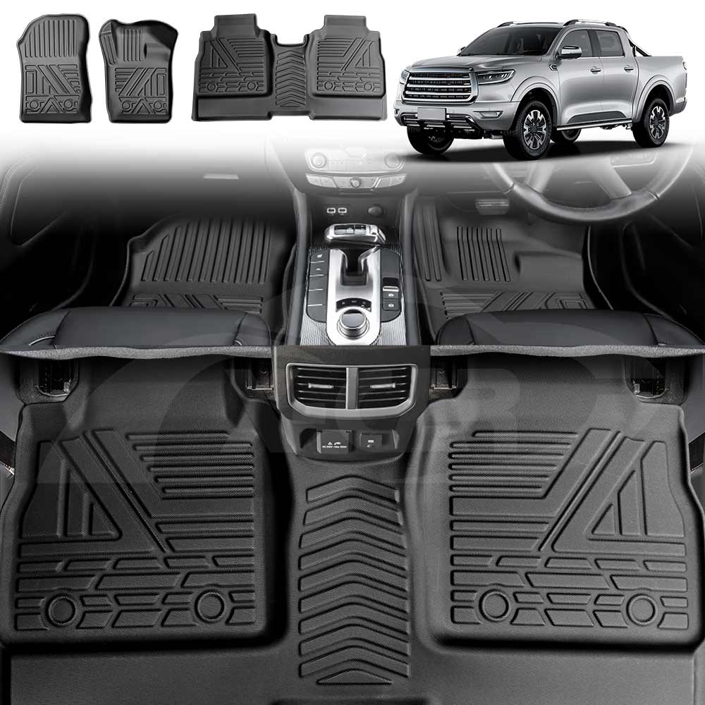 3D Floor Mats for GWM Cannon-X/Vanta/XSR 2021-Onwards All-Weather Liners