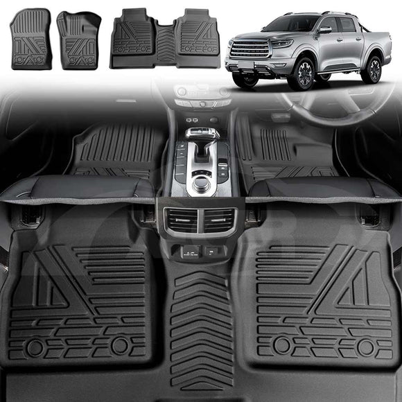 3D Floor Mats for GWM Cannon Ultra/Lux/Vanta/XSR/Cannon-X 2021-Onwards All-Weather Liners