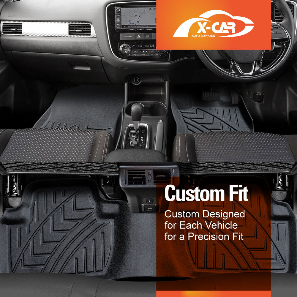 3D Floor Mats for Mitsubishi Outlander 2007-2021 All-Weather Car Liners - 0