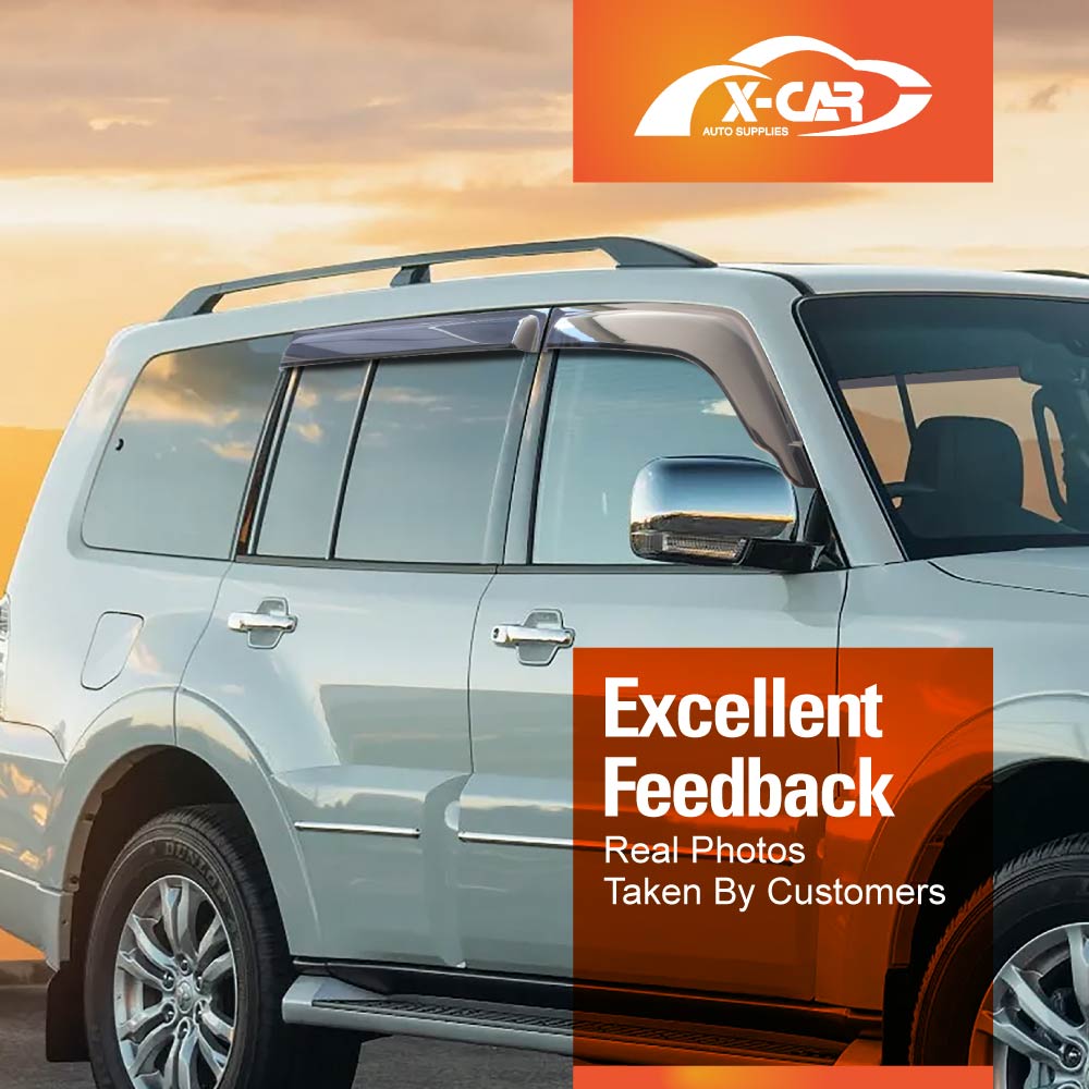Weathershields for Mitsubishi Pajero 2006-2022 Car Weather Shields Wind Deflectors Sun Visors