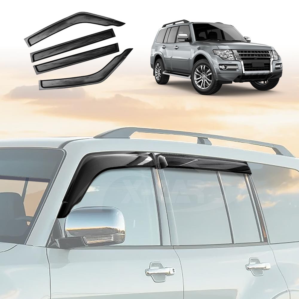 Weathershields for Mitsubishi Pajero 2006-2022 Car Weather Shields Wind Deflectors Sun Visors