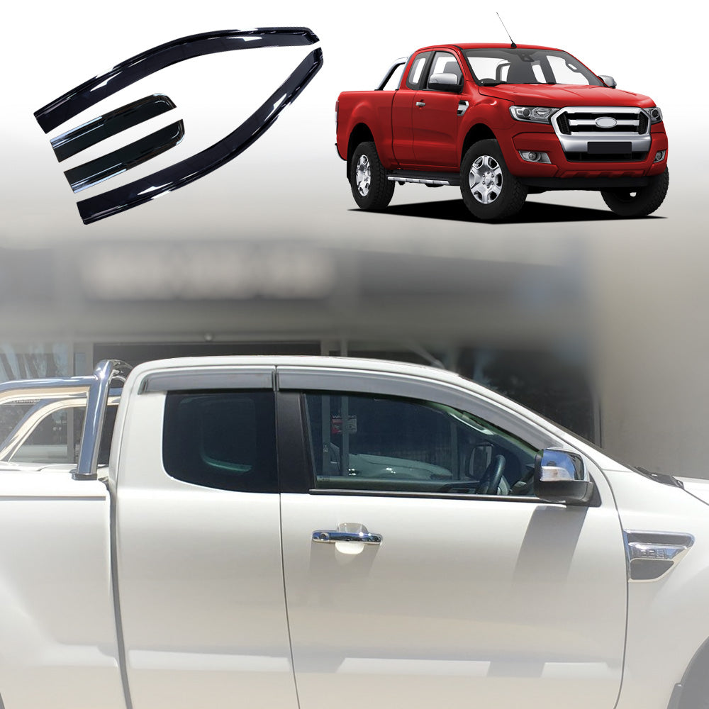 Windshield Ford Ranger Weathershields for Ford Ranger Extra Super Cab 2011-2022 Car Weather ...