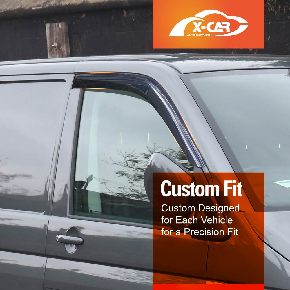 WeatherShields for Volkswagen Transporter T5 T6 T6.1 2004-Onwards Car Weather Shields Wind Deflectors Sun Visors