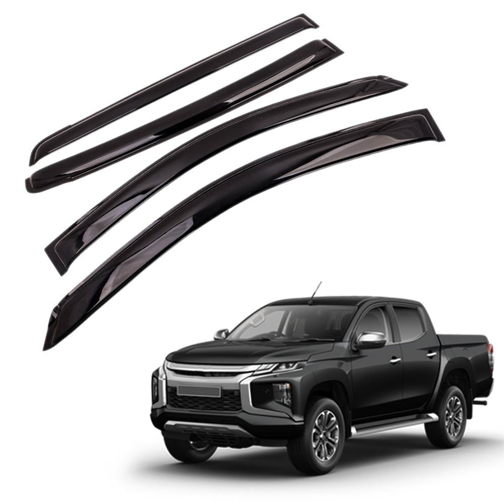 Wind Visor Window Deflectors Compatible With Mitsubishi L200