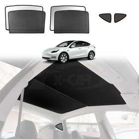 Glass Roof Sun Shades For Tesla Model Y 2022-2025