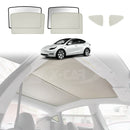 Glass Roof Sun Shade For Tesla Model Y 2022-2025-3
