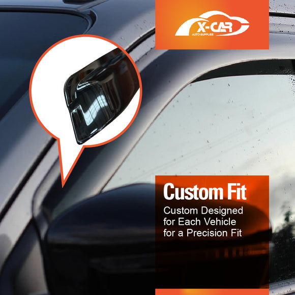 WeatherShields for Nissan Navara King Cab D23 NP300 2015-2025 Car Weather Shields Wind Deflectors Sun Visors