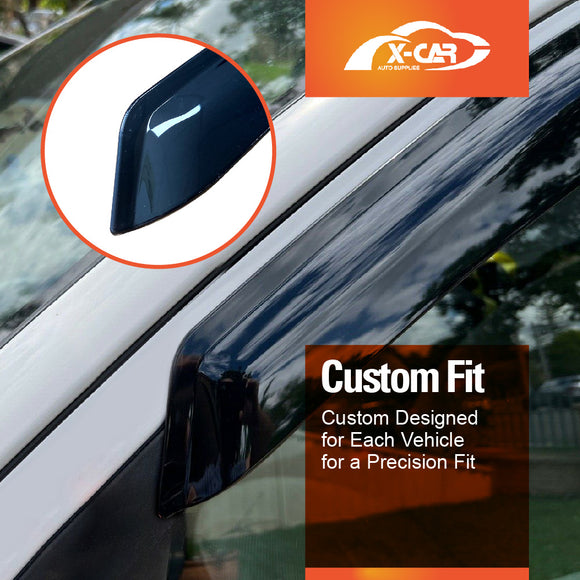 WeatherShields for Toyota Hilux SR5 Extra Cab 2005-2015 Car Weather Shields Wind Deflectors Sun Visors