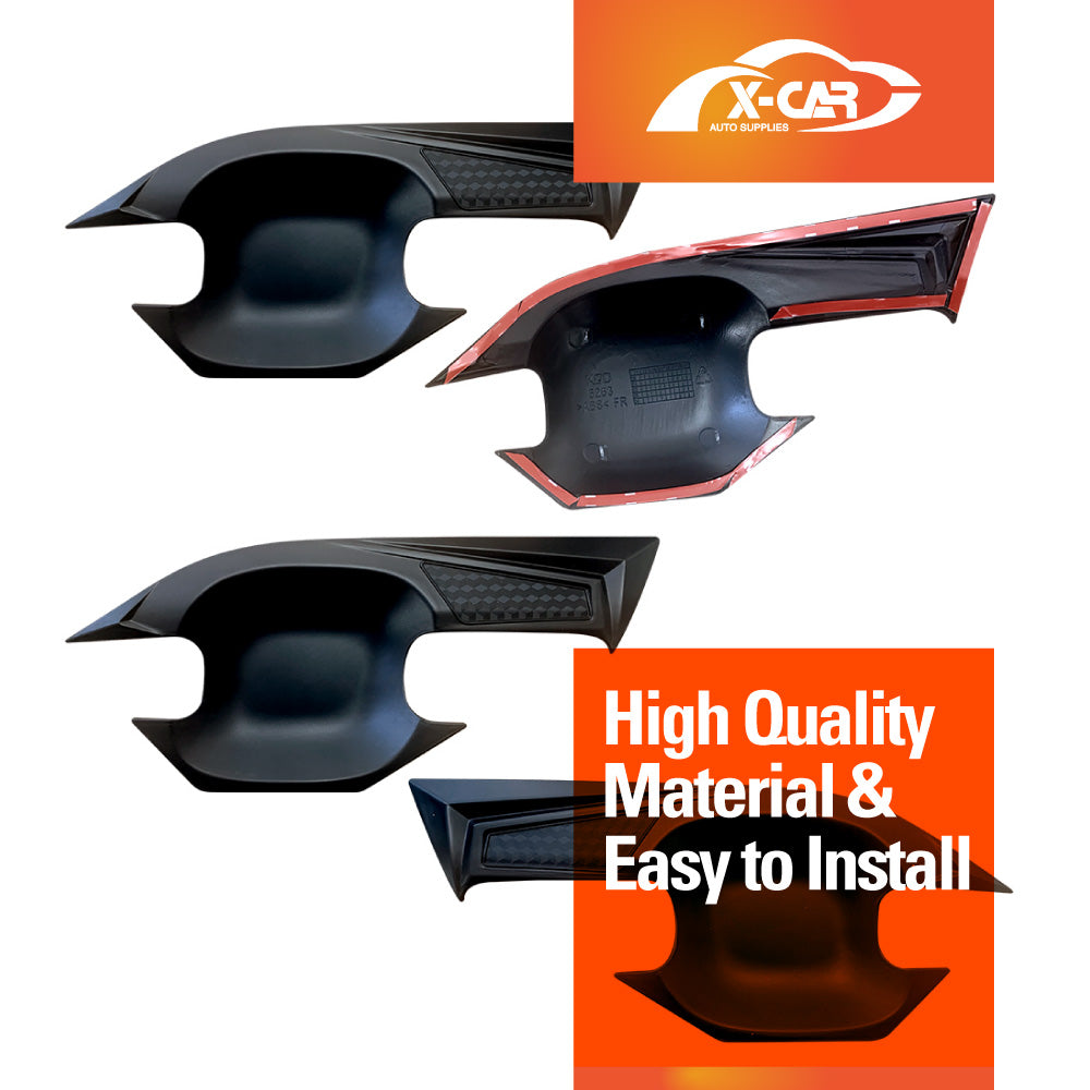 Door Handles Bowl Inserts Cover for ISUZU D-MAX DMAX Dual Cab 2020-2025