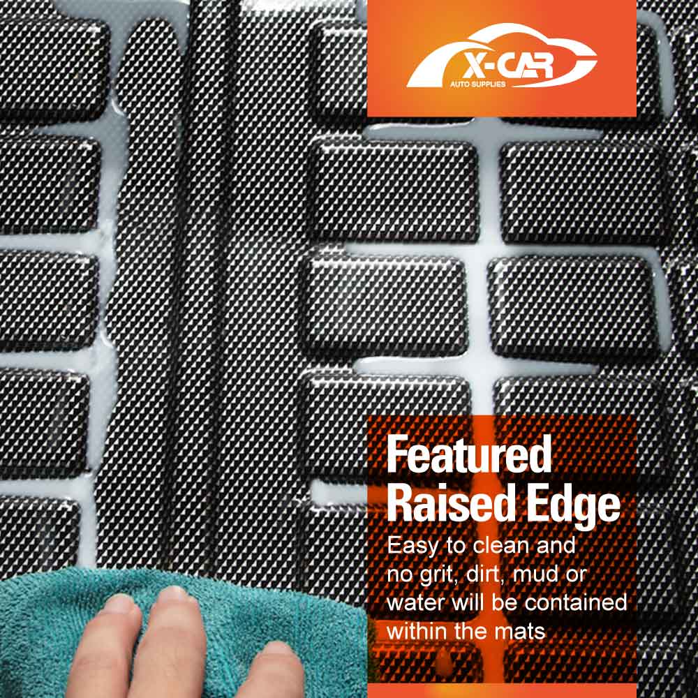 Tesla Model Y Interior Liners Set 3D All-Weather Cargo Mats 2022-2025