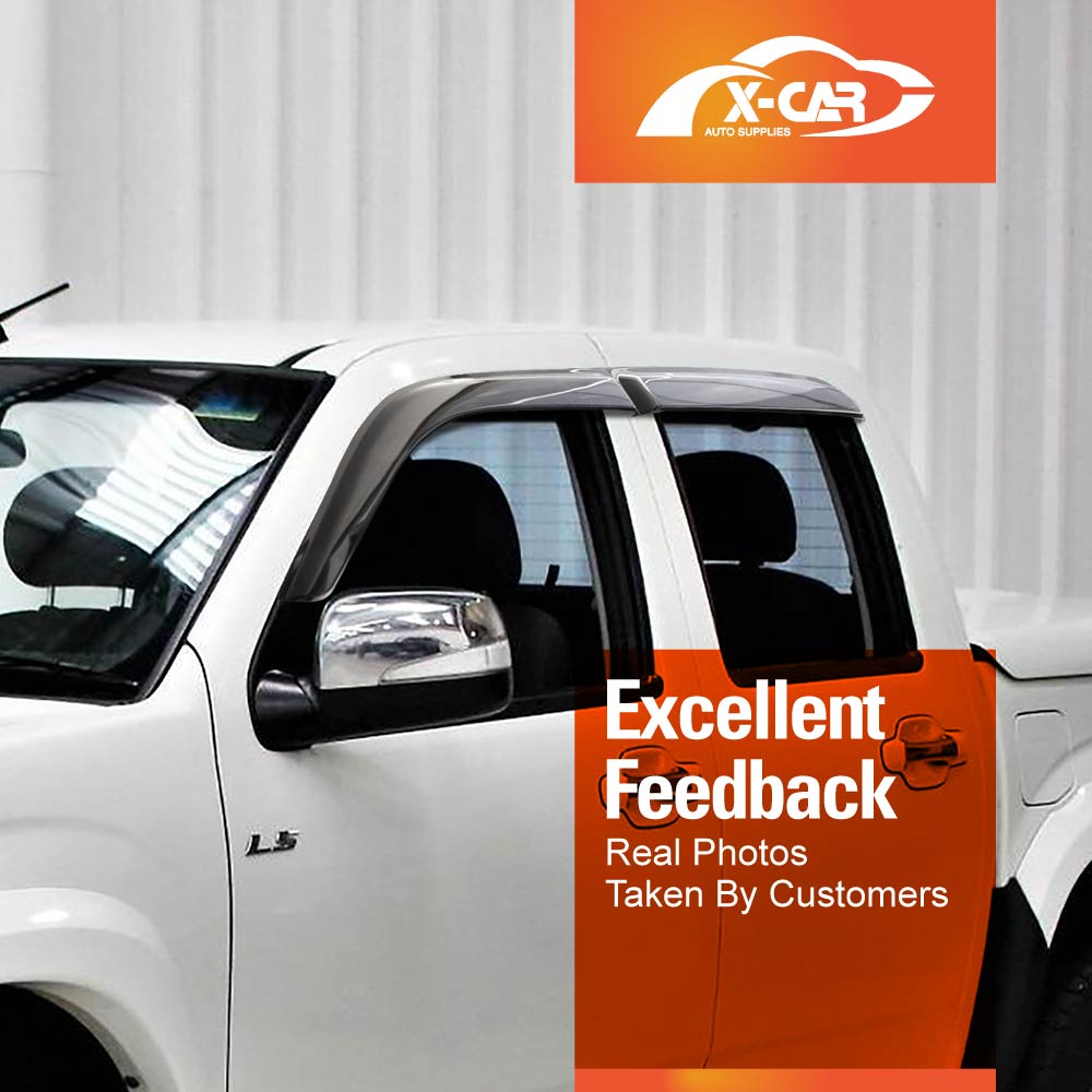 Weathershields for Isuzu D-MAX DMAX Dual Cab 2008-2012 Car Weather Shields Wind Deflectors Sun Visors