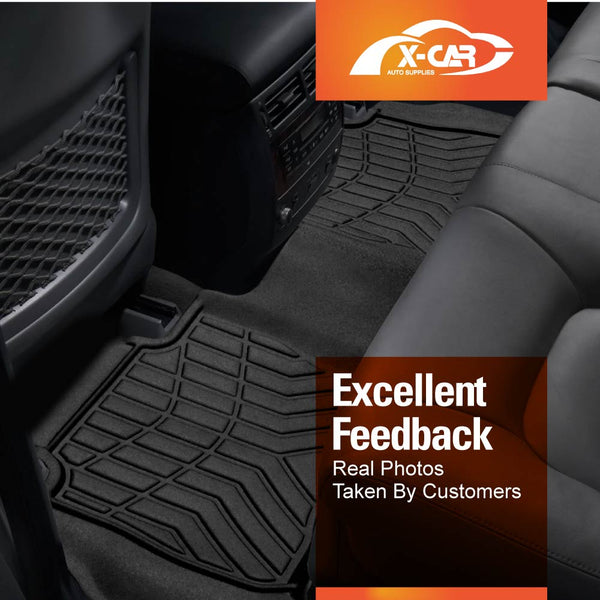 WeatherTech All-Weather Floor Mats For LX/Land Cruiser - Tan, 1st & 2nd Row, 4-Piece Set