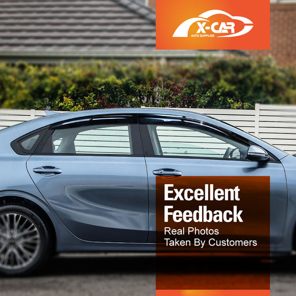 Weathershields for Kia Cerato Sedan 2018-2024 Car Weather Shields Wind Deflectors Sun Visors