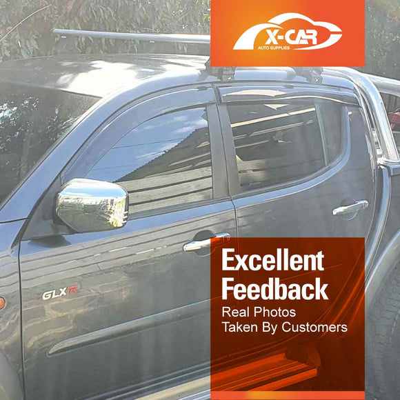 Weathershields for Mitsubishi Triton ML MN Double Cab 2006-2015 Car Weather Shields Wind Deflectors Sun Visors