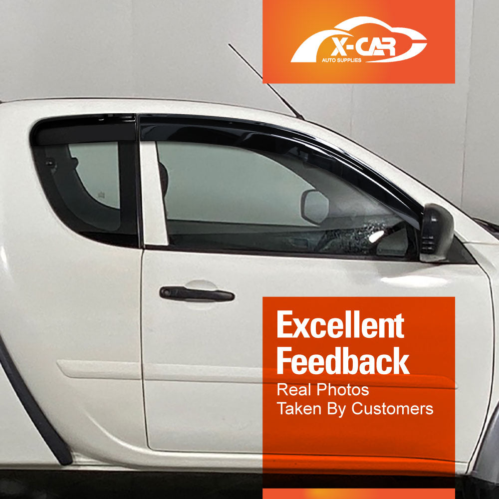 Weathershields for Mitsubishi Triton ML MN Club Cab 2006-2015 Car Weather Shields Wind Deflectors Sun Visors