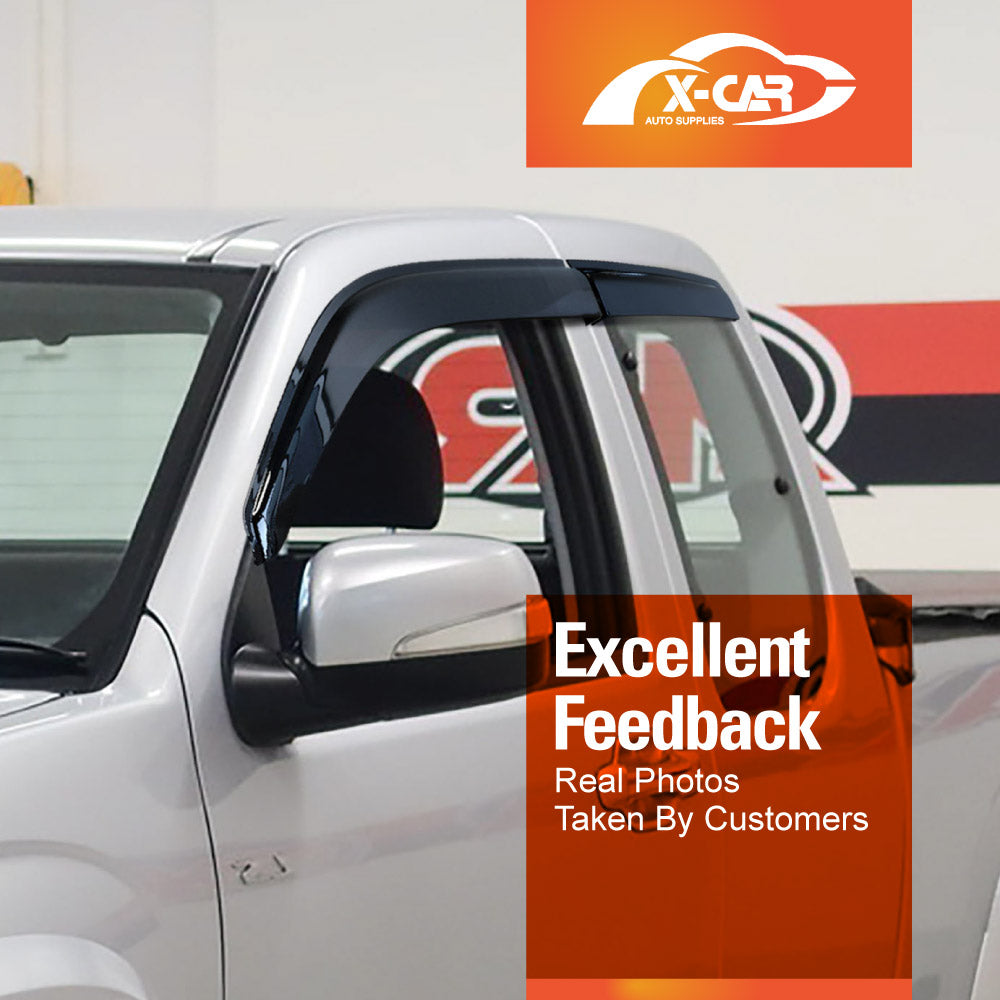 Weathershields for Isuzu D-MAX DMAX Extra Cab 2008-2012 Car Weather Shields Wind Deflectors Sun Visors