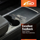 Centre Console Panel for Tesla Model 3 2021-2023 and Model Y 2021-2025 Carbon Fiber Style-6