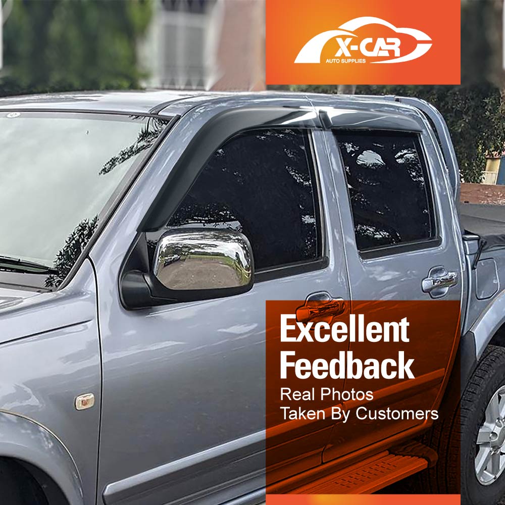 Weathershields for Isuzu D-MAX DMAX Dual Cab 2008-2012 Car Weather Shields Wind Deflectors Sun Visors