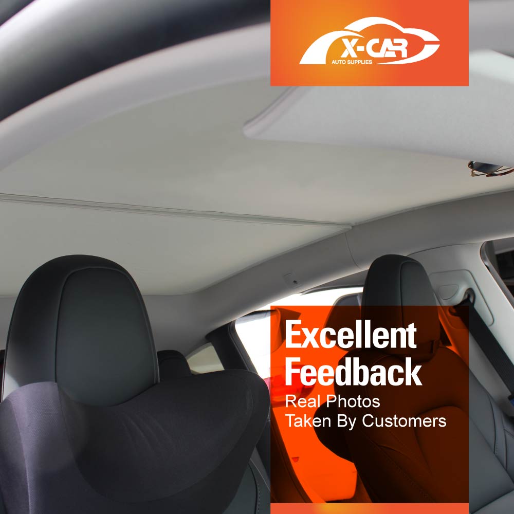 Glass Roof Sun Shade For Tesla Model Y 2022-2025