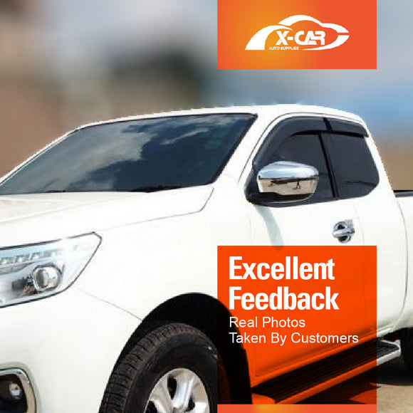 WeatherShields for Nissan Navara King Cab D23 NP300 2015-2025 Car Weather Shields Wind Deflectors Sun Visors