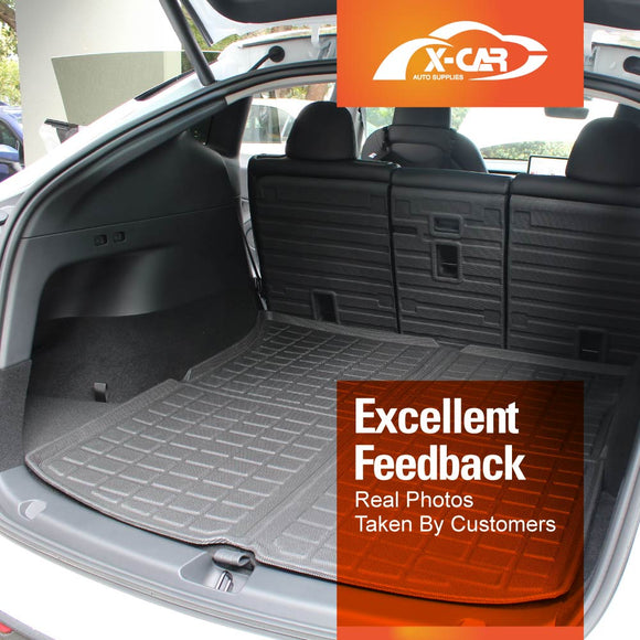 Tesla Model Y Interior Liners Set 3D All-Weather Cargo Mats 2022-2025