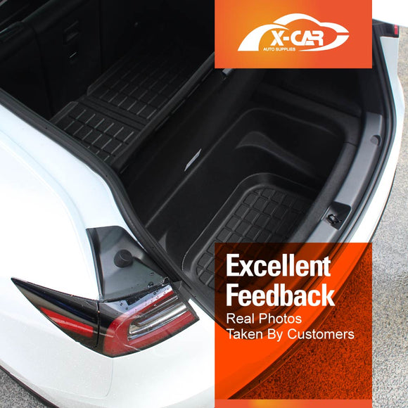 Tesla Model Y Interior Liners Set 3D All-Weather Cargo Mats 2022-2025