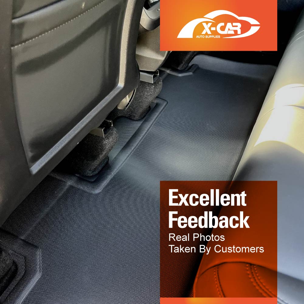 3D Floor Mats For Tesla Model Y 2021-2025 All-Weather Heavy Duty Car Liners