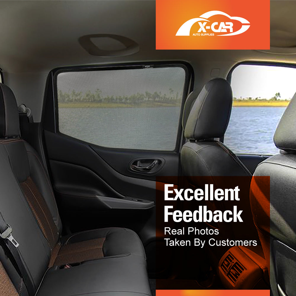 Rear Window Magnetic Sun Shade for Nissan Navara D23 NP300 2015-2025 - 0