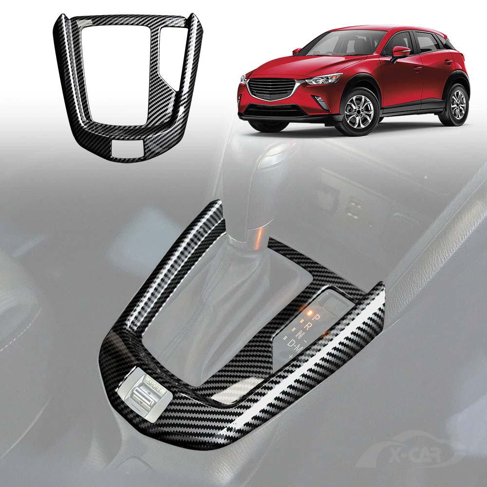 Gear Box Shifter Frame for Mazda CX-3 Auto 2015-2025 Carbon Fibre Style