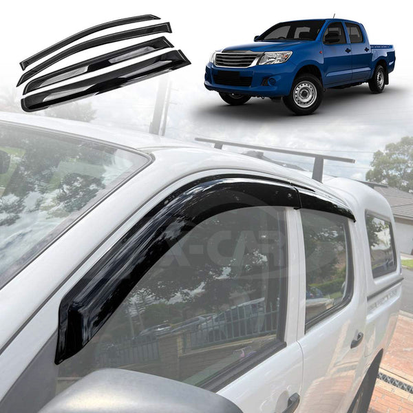 Weathershields for Toyota Hilux Dual Cab 2005-2015