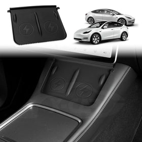 Center Console Wireless Charger Mat for Tesla Model 3 2020-2023 and Model Y 2022-2025