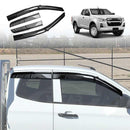 Weathershields for Isuzu D-MAX DMAX Space Cab 2020-Onwards Car Weather Shields Wind Deflectors Sun Visors-1