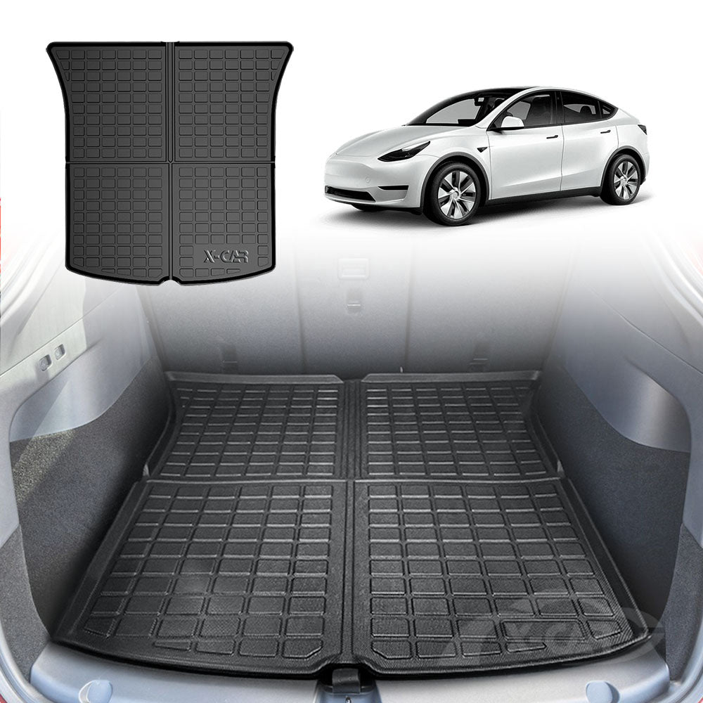 Tesla Model Y Interior Liners Set 3D All-Weather Cargo Mats 2022-2025
