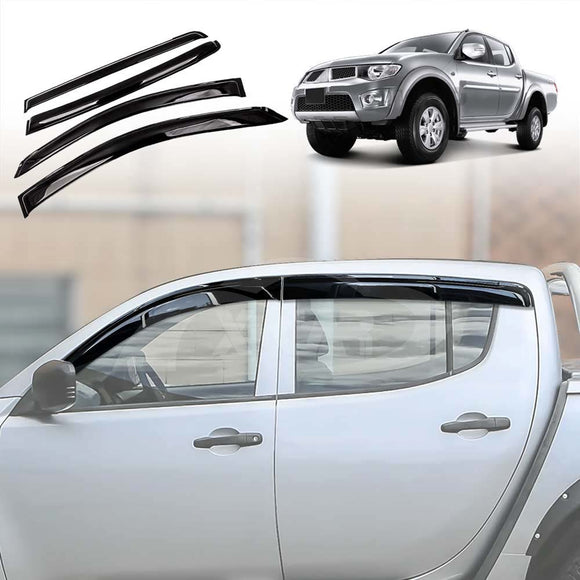 Weathershields for Mitsubishi Triton ML MN Double Cab 2006-2015 Car Weather Shields Wind Deflectors Sun Visors