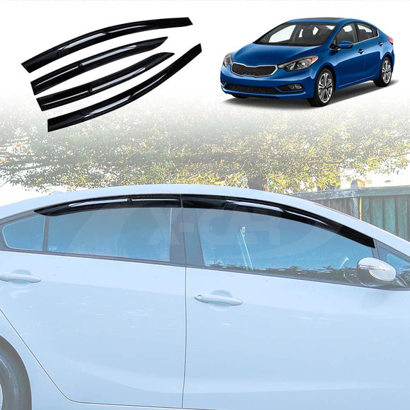 Weathershields for Kia Cerato Sedan 2013-2018 Car Weather Shields Wind Deflectors Sun Visors