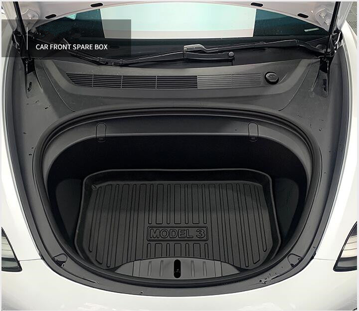 Tesla Model 3 Interior Liners Set 2019-2023 All-Weather Cargo Trunk Mats
