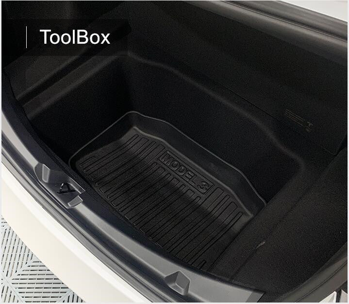 Tesla Model 3 Interior Liners Set 2019-2023 All-Weather Cargo Trunk Mats