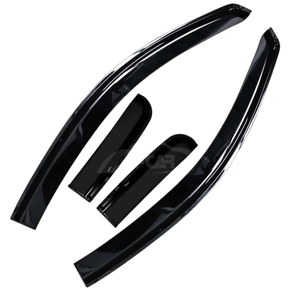 4-Piece Weather Shields For Mitsubishi Triton ML/MN (2006-2015) - Injection Molded, USA Made